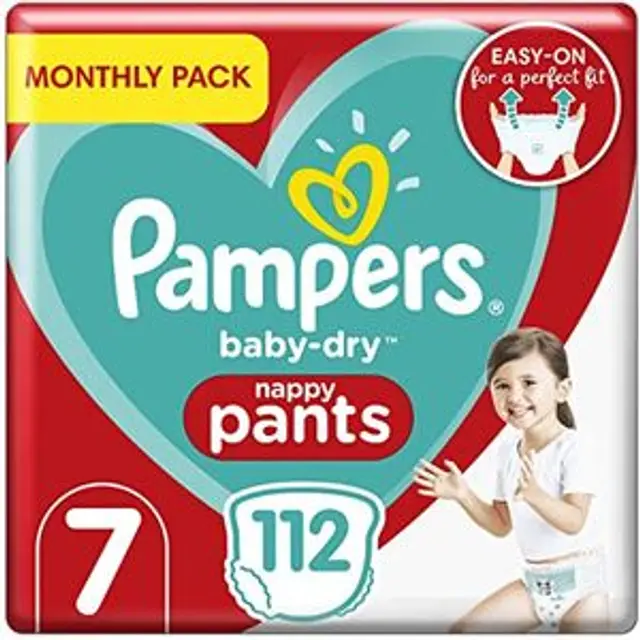 Pampers Easy Ups Training Pants Pull On For Girls, 4t-5t, 86ct