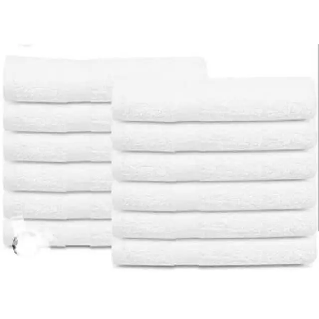 Bathing Towels - 70cm By 150cm - 12 Pieces - White- Price in Nigeria, Konga